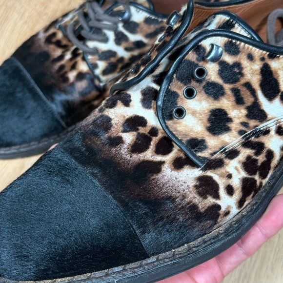 Jimmy Choo Leopard Print Oxfords - Picture 5 of 9